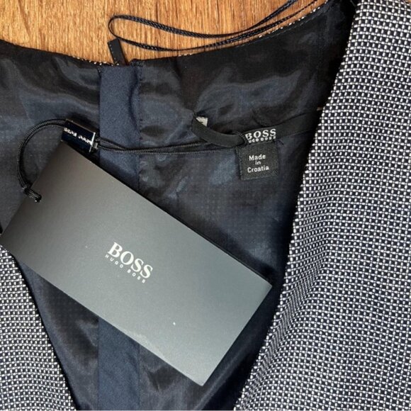 NWT BOSS HUGO‎ BOSS Dalana Diamond Sheath Dress V neck Made in Croatia 🇭🇷 Sz 4 - Picture 5 of 15